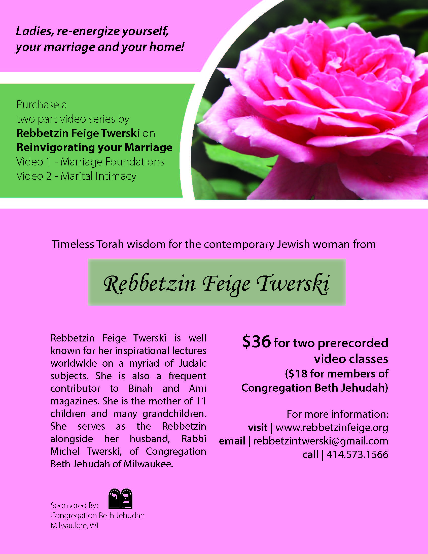 Rebbetzin_Feige_flier_videos_on_Marriage